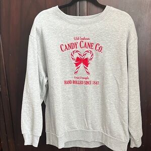 Embroidered Candy Cane Co. Sweater